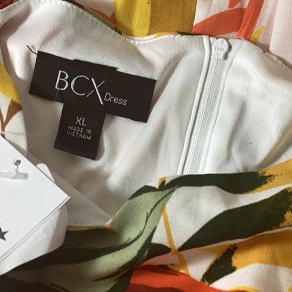 BCX Juniors Printed Chiffon Fit & Flare Dress - Picture 6 of 8